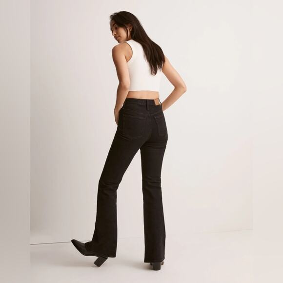 Madewell The Perfect Vintage Flare Jean in Sherborn Wash Black Sz 29 Minimalist - Picture 5 of 14